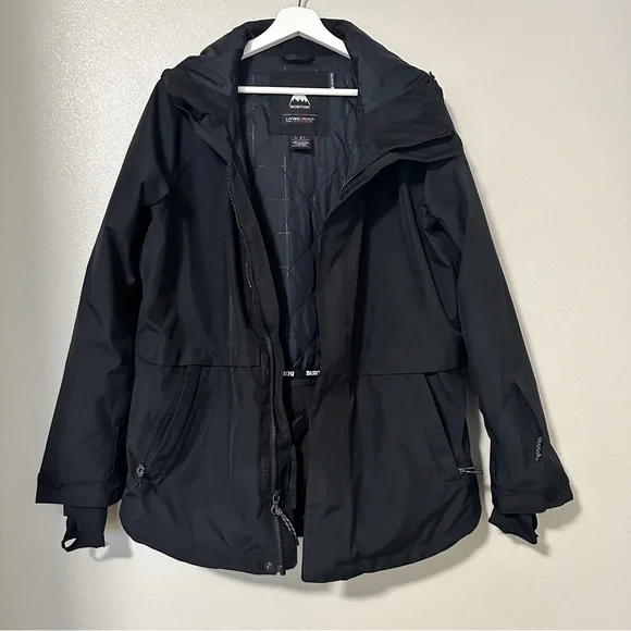 Burton Gore Tex Powline Snowboard Jacket Black size Large - Picture 2 of 16
